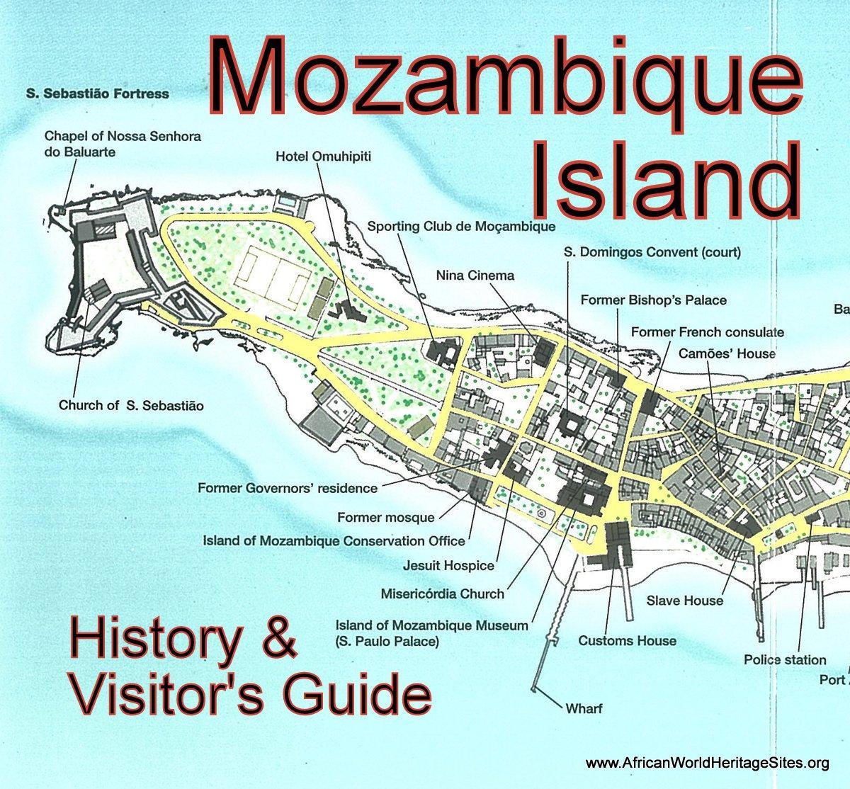 mapa Mozambike irla