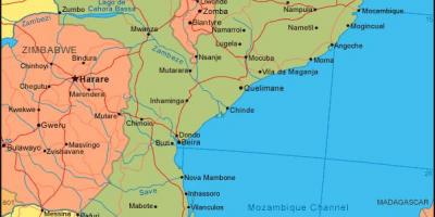 Mapa Mozambike kostalde
