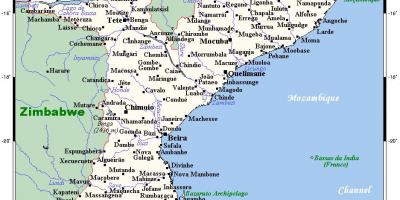 Mapa Mozambike hiri