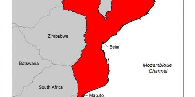 Mapa Mozambike malaria